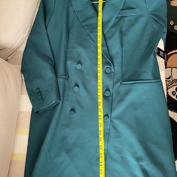 Express Teal Women's Blazer - Picture 5 of 12